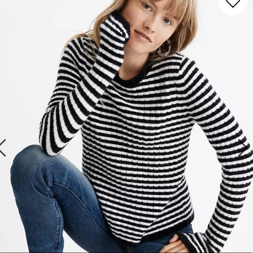 Madewell Colette Sweater in Leamore Stripe